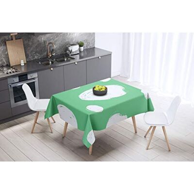 Bonamaison Dekoracja kuchenna, obrus, benzynowa zieleń, biały, 140 x 140 cm zaprojektowany i wyprodukowany w Turcji Bonamaison Dekoracja kuchenna, obrus, benzynowa zieleń, biały, 140 x 140 cm zaprojektowany i wyprodukowany w Turcji