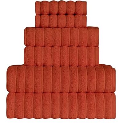 BERIBO Cloud tureckie ręczniki 100% bawełna zestaw 6-620 g/m2 (palona terakota) BERIBO Cloud tureckie ręczniki 100% bawełna zestaw 6-620 g/m2 (palona terakota)
