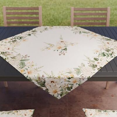 PETTI Artigiani Italiani Tekstylia kuchenne, nowoczesny bieżnik 90 x 90 cm z mikrofibry, elegancki obrus na stół z botanicznym nadrukiem cyfrowym, 100% wyprodukowano we Włoszech PETTI Artigiani Italiani Tekstylia kuchenne, nowoczesny bieżnik 90 x 90 cm z mikrofibry, elegancki obrus na stół z botanicznym nadrukiem cyfrowym, 100% wyprodukowano we Włoszech