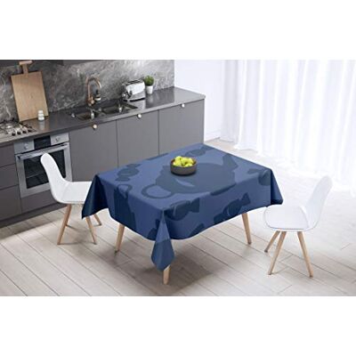 Bonamaison Dekoracja kuchenna, obrus, niebieski, 140 x 140 cm – zaprojektowany i wyprodukowany w Turcji Bonamaison Dekoracja kuchenna, obrus, niebieski, 140 x 140 cm – zaprojektowany i wyprodukowany w Turcji