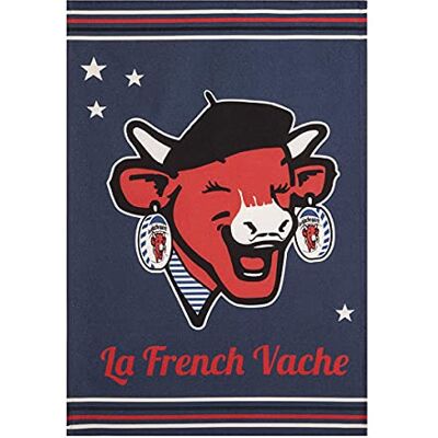 Coucke Ręcznik Krowa Qui Rit La French Cow 50X75cm Niebieski Coucke Ręcznik Krowa Qui Rit La French Cow 50X75cm Niebieski