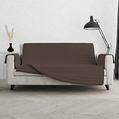 Italian Bed Linen COZY antypoślizgowy i wodoodporny pokrowiec na sofę 3-osobową, brązowy Italian Bed Linen COZY antypoślizgowy i wodoodporny pokrowiec na sofę 3-osobową, brązowy