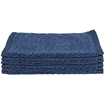 Everplush Diamentowa żakardowa ściereczka do kąpieli, 6 sztuk, 33 cm x 33 cm, granatowa Everplush Diamentowa żakardowa ściereczka do kąpieli, 6 sztuk, 33 cm x 33 cm, granatowa