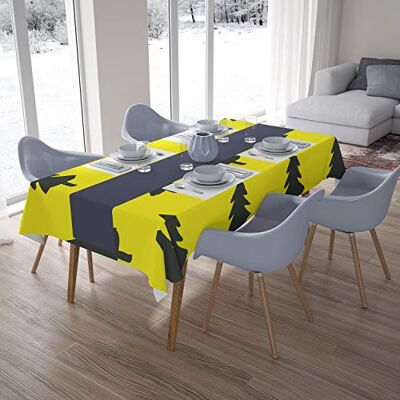 Bonamaison Dekoracja kuchenna, obrus, neonowy żółty, dym, 140 x 200 cm – zaprojektowany i wyprodukowany w Turcji Bonamaison Dekoracja kuchenna, obrus, neonowy żółty, dym, 140 x 200 cm – zaprojektowany i wyprodukowany w Turcji