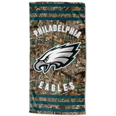 Northwest The Company NFL Philadelphia Eagles ręcznik plażowy, 76 cm x 152 cm, paski Realtree Northwest The Company NFL Philadelphia Eagles ręcznik plażowy, 76 cm x 152 cm, paski Realtree