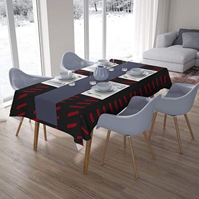 Bonamaison Dekoracja kuchenna, obrus, czerwono-czarny, 140 x 200 cm – zaprojektowany i wyprodukowany w Turcji Bonamaison Dekoracja kuchenna, obrus, czerwono-czarny, 140 x 200 cm – zaprojektowany i wyprodukowany w Turcji