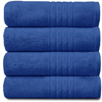 GC GAVENO CAVAILIA Gaveno Cavailia New Hampton zestaw 4 ręczników, 100% bawełna typu ringspun, bardzo chłonne 450 g/m² luksusowe ręczniki kąpielowe, egipskie, niebieskie, 4 szt. rąk GC GAVENO CAVAILIA Gaveno Cavailia New Hampton zestaw 4 ręczników, 100% bawełna typu ringspun, bardzo chłonne 450 g/m² luksusowe ręczniki kąpielowe, egipskie, niebieskie, 4 szt. rąk