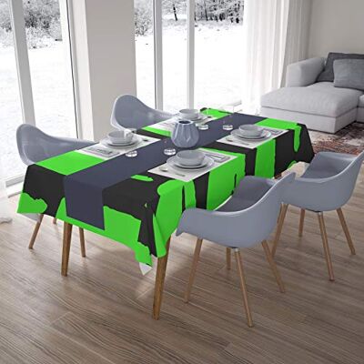 Bonamaison Dekoracja kuchenna, obrus, neonowy zielony opar, 140 x 200 cm zaprojektowany i wyprodukowany w Turcji Bonamaison Dekoracja kuchenna, obrus, neonowy zielony opar, 140 x 200 cm zaprojektowany i wyprodukowany w Turcji