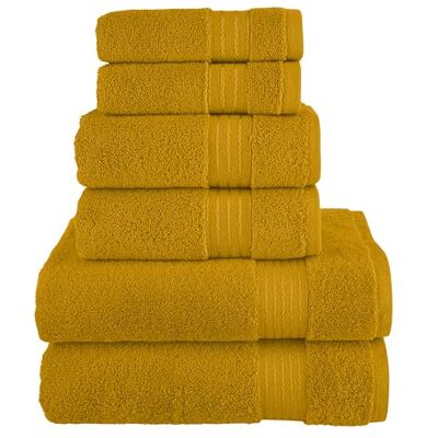 Elegant Comfort 6-częściowy zestaw ręczników z bawełny premium, zawiera 2 myjki, 2 ręczniki do rąk i 2 ręczniki kąpielowe, 100% bawełna turecka, bardzo chłonne i super miękkie ręczniki do łazienki, Elegant Comfort 6-częściowy zestaw ręczników z bawełny premium, zawiera 2 myjki, 2 ręczniki do rąk i 2 ręczniki kąpielowe, 100% bawełna turecka, bardzo chłonne i super miękkie ręczniki do łazienki,