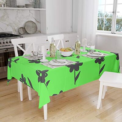Bonamaison Dekoracja kuchenna, obrus, neonowy zielony dym, 140 x 160 cm – zaprojektowany i wyprodukowany w Turcji Bonamaison Dekoracja kuchenna, obrus, neonowy zielony dym, 140 x 160 cm – zaprojektowany i wyprodukowany w Turcji