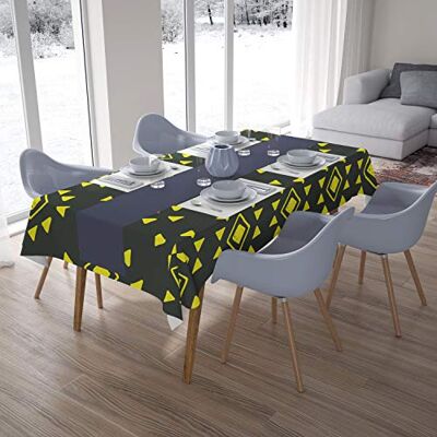 Bonamaison Dekoracja kuchenna, obrus, neonowy żółty, dym, 140 x 200 cm – zaprojektowany i wyprodukowany w Turcji Bonamaison Dekoracja kuchenna, obrus, neonowy żółty, dym, 140 x 200 cm – zaprojektowany i wyprodukowany w Turcji