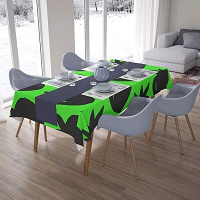 Bonamaison Dekoracja kuchenna, obrus, neonowy zielony dym, 140 x 200 cm – zaprojektowany i wyprodukowany w Turcji Bonamaison Dekoracja kuchenna, obrus, neonowy zielony dym, 140 x 200 cm – zaprojektowany i wyprodukowany w Turcji