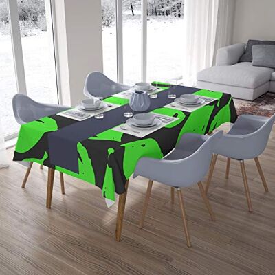Bonamaison Dekoracja kuchenna, obrus, neonowy zielony opar, 140 x 200 cm zaprojektowany i wyprodukowany w Turcji Bonamaison Dekoracja kuchenna, obrus, neonowy zielony opar, 140 x 200 cm zaprojektowany i wyprodukowany w Turcji