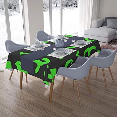 Bonamaison Dekoracja kuchenna, obrus, neonowy zielony opar, 140 x 200 cm zaprojektowany i wyprodukowany w Turcji Bonamaison Dekoracja kuchenna, obrus, neonowy zielony opar, 140 x 200 cm zaprojektowany i wyprodukowany w Turcji