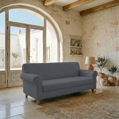 Italian Bed Linen Sogni e capricci "Fashionable" pokrowiec na sofę, 3 miejsca, Ciemny szary Italian Bed Linen Sogni e capricci "Fashionable" pokrowiec na sofę, 3 miejsca, Ciemny szary
