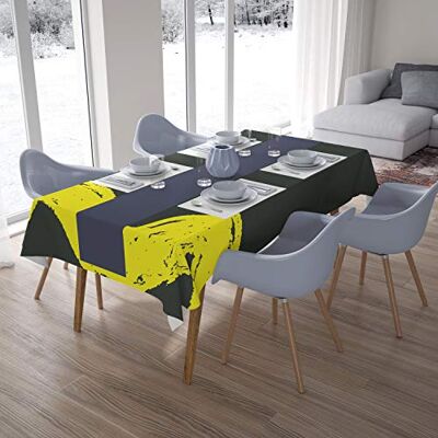 Bonamaison Dekoracja kuchenna, obrus, neonowy żółty, dym, 140 x 200 cm – zaprojektowany i wyprodukowany w Turcji Bonamaison Dekoracja kuchenna, obrus, neonowy żółty, dym, 140 x 200 cm – zaprojektowany i wyprodukowany w Turcji