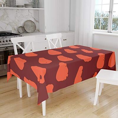 Bonamaison Dekoracja kuchenna, obrus, pomarańczowy bordeux, 140 x 160 cm zaprojektowany i wyprodukowany w Turcji Bonamaison Dekoracja kuchenna, obrus, pomarańczowy bordeux, 140 x 160 cm zaprojektowany i wyprodukowany w Turcji