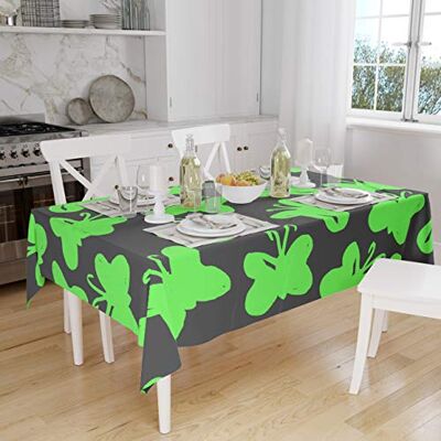 Bonamaison Dekoracja kuchenna, obrus, neonowy zielony opar, 140 x 160 cm zaprojektowany i wyprodukowany w Turcji Bonamaison Dekoracja kuchenna, obrus, neonowy zielony opar, 140 x 160 cm zaprojektowany i wyprodukowany w Turcji