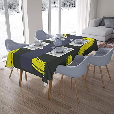 Bonamaison Dekoracja kuchenna, obrus, neonowy żółty, dym, 140 x 200 cm – zaprojektowany i wyprodukowany w Turcji Bonamaison Dekoracja kuchenna, obrus, neonowy żółty, dym, 140 x 200 cm – zaprojektowany i wyprodukowany w Turcji