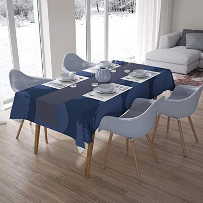 Bonamaison Dekoracja kuchenna, obrus, niebieski, 140 x 200 cm – zaprojektowany i wyprodukowany w Turcji Bonamaison Dekoracja kuchenna, obrus, niebieski, 140 x 200 cm – zaprojektowany i wyprodukowany w Turcji