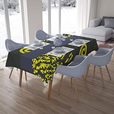 Bonamaison Dekoracja kuchenna, obrus, neonowy żółty, opar, 140 x 200 cm zaprojektowany i wyprodukowany w Turcji Bonamaison Dekoracja kuchenna, obrus, neonowy żółty, opar, 140 x 200 cm zaprojektowany i wyprodukowany w Turcji