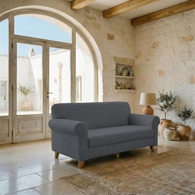 Italian Bed Linen Sogni e capricci "Fashionable" pokrowiec na sofę, 2 miejsca, Ciemny szary Italian Bed Linen Sogni e capricci "Fashionable" pokrowiec na sofę, 2 miejsca, Ciemny szary