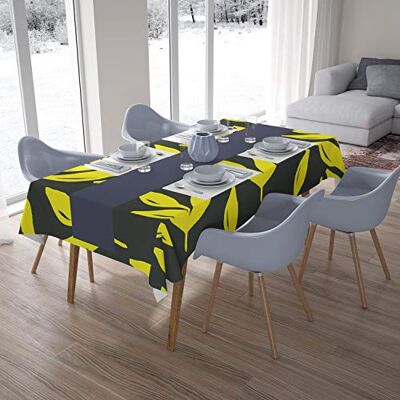 Bonamaison Dekoracja kuchenna, obrus, neonowy żółty, dym, 140 x 200 cm – zaprojektowany i wyprodukowany w Turcji Bonamaison Dekoracja kuchenna, obrus, neonowy żółty, dym, 140 x 200 cm – zaprojektowany i wyprodukowany w Turcji
