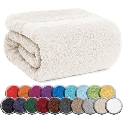 NatureMark Zestaw 2 ręczników do sauny jakość premium 80 x 200 cm ręcznik do sauny ręcznik do sauny 100% bawełna kolor: naturalny/kremowy NatureMark Zestaw 2 ręczników do sauny jakość premium 80 x 200 cm ręcznik do sauny ręcznik do sauny 100% bawełna kolor: naturalny/kremowy