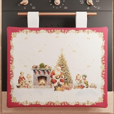 PETTI Artigiani Italiani Świąteczny Pokrowiec Na Piekarnik, Bożonarodzeniowy 40 x 50 cm, Xmas Vintage, 100% Made in Italy PETTI Artigiani Italiani Świąteczny Pokrowiec Na Piekarnik, Bożonarodzeniowy 40 x 50 cm, Xmas Vintage, 100% Made in Italy