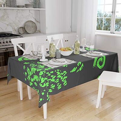 Bonamaison Dekoracja kuchenna, obrus, neonowy zielony dym, 140 x 160 cm – zaprojektowany i wyprodukowany w Turcji Bonamaison Dekoracja kuchenna, obrus, neonowy zielony dym, 140 x 160 cm – zaprojektowany i wyprodukowany w Turcji
