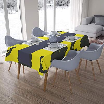 Bonamaison Dekoracja kuchenna, obrus, neonowy żółty, opary, 140 x 200 cm zaprojektowany i wyprodukowany w Turcji Bonamaison Dekoracja kuchenna, obrus, neonowy żółty, opary, 140 x 200 cm zaprojektowany i wyprodukowany w Turcji