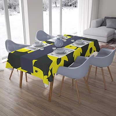 Bonamaison Dekoracja kuchenna, obrus, neonowy żółty, dym, 140 x 200 cm – zaprojektowany i wyprodukowany w Turcji Bonamaison Dekoracja kuchenna, obrus, neonowy żółty, dym, 140 x 200 cm – zaprojektowany i wyprodukowany w Turcji