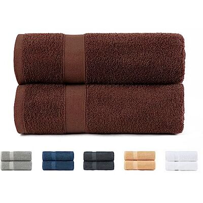 Todocama 2-częściowy zestaw ręczników, 100% bawełna 550 gsm, bardzo miękkie, 5501, bardzo chłonne i szybkoschnące. (Czekolada, 100 x 150 cm) Todocama 2-częściowy zestaw ręczników, 100% bawełna 550 gsm, bardzo miękkie, 5501, bardzo chłonne i szybkoschnące. (Czekolada, 100 x 150 cm)