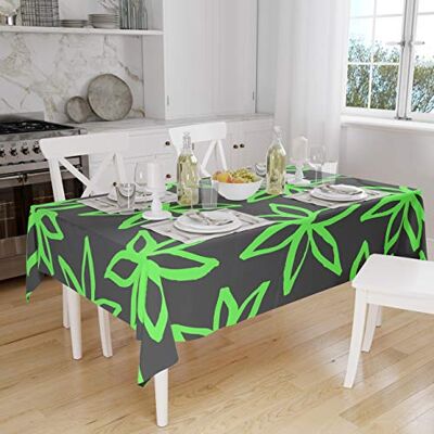 Bonamaison Dekoracja kuchenna, obrus, neonowy zielony dym, 140 x 160 cm – zaprojektowany i wyprodukowany w Turcji Bonamaison Dekoracja kuchenna, obrus, neonowy zielony dym, 140 x 160 cm – zaprojektowany i wyprodukowany w Turcji