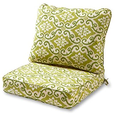 Greendale Home Fashions 2-częściowy zestaw poduszek do siedzenia na zewnątrz, awokado Greendale Home Fashions 2-częściowy zestaw poduszek do siedzenia na zewnątrz, awokado