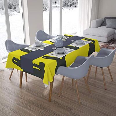 Bonamaison Dekoracja kuchenna, obrus, neonowy żółty, dym, 140 x 200 cm – zaprojektowany i wyprodukowany w Turcji Bonamaison Dekoracja kuchenna, obrus, neonowy żółty, dym, 140 x 200 cm – zaprojektowany i wyprodukowany w Turcji