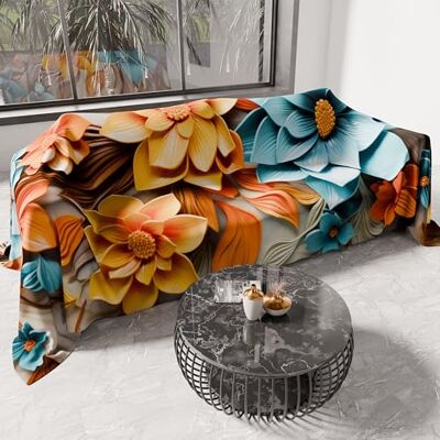 PETTI Artigiani Italiani Pokrowiec na sofę, narzuta na sofę 500 x 270 cm, kwiatowy wzór 05 16, zmywalny ręcznik ochronny, narzuta na łóżko i nakrycie stołu PETTI Artigiani Italiani Pokrowiec na sofę, narzuta na sofę 500 x 270 cm, kwiatowy wzór 05 16, zmywalny ręcznik ochronny, narzuta na łóżko i nakrycie stołu