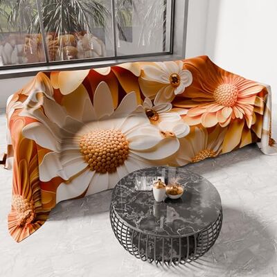 PETTI Artigiani Italiani Pokrowiec na sofę, narzuta na sofę, narzuta na sofę 300 x 270 cm, kwiatowy wzór 05 2, zmywalny ręcznik ochronny, narzuta na łóżko i nakrycie stołu PETTI Artigiani Italiani Pokrowiec na sofę, narzuta na sofę, narzuta na sofę 300 x 270 cm, kwiatowy wzór 05 2, zmywalny ręcznik ochronny, narzuta na łóżko i nakrycie stołu