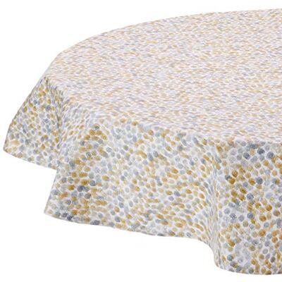 Nydel EU569086413 okrągły obrus z powłoką akrylową 160 cm szary Nydel EU569086413 okrągły obrus z powłoką akrylową 160 cm szary