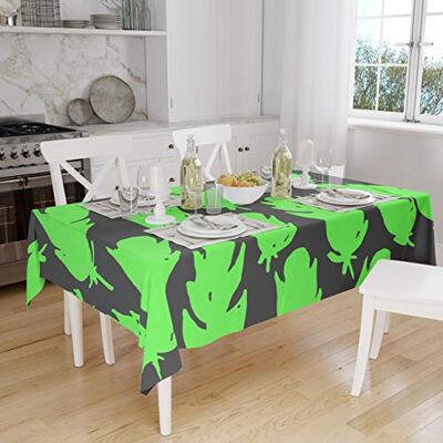 Bonamaison Dekoracja kuchenna, obrus, neonowy zielony opar, 140 x 160 cm zaprojektowany i wyprodukowany w Turcji Bonamaison Dekoracja kuchenna, obrus, neonowy zielony opar, 140 x 160 cm zaprojektowany i wyprodukowany w Turcji