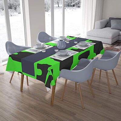 Bonamaison Dekoracja kuchenna, obrus, neonowy zielony dym, 140 x 200 cm – zaprojektowany i wyprodukowany w Turcji Bonamaison Dekoracja kuchenna, obrus, neonowy zielony dym, 140 x 200 cm – zaprojektowany i wyprodukowany w Turcji