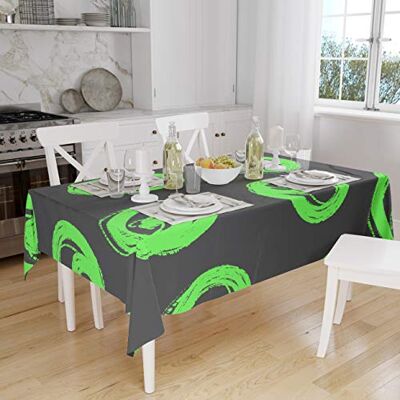 Bonamaison Dekoracja kuchenna, obrus, neonowy zielony dym, 140 x 160 cm – zaprojektowany i wyprodukowany w Turcji Bonamaison Dekoracja kuchenna, obrus, neonowy zielony dym, 140 x 160 cm – zaprojektowany i wyprodukowany w Turcji