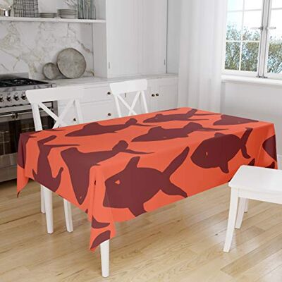Bonamaison Dekoracja kuchenna, obrus, pomarańczowy bordowy, 140 x 160 cm – zaprojektowany i wyprodukowany w Turcji Bonamaison Dekoracja kuchenna, obrus, pomarańczowy bordowy, 140 x 160 cm – zaprojektowany i wyprodukowany w Turcji