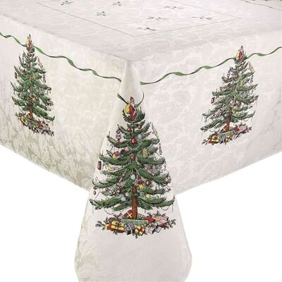 Spode Avanti Linens – obrus, świąteczne akcesoria kuchenne, dekoracja domu wakacyjnego (kolekcja Choinka, 152 cm x 304 cm) Spode Avanti Linens – obrus, świąteczne akcesoria kuchenne, dekoracja domu wakacyjnego (kolekcja Choinka, 152 cm x 304 cm)