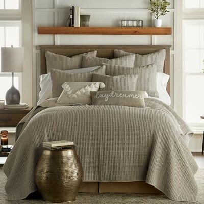 Levtex Home Mills Waffle Zestaw kołdry King/Cal King Taupe Cotton Waffle Rozmiar kołdry (269 x 233 cm), rozmiar Sham (91 x 50 cm) Levtex Home Mills Waffle Zestaw kołdry King/Cal King Taupe Cotton Waffle Rozmiar kołdry (269 x 233 cm), rozmiar Sham (91 x 50 cm)