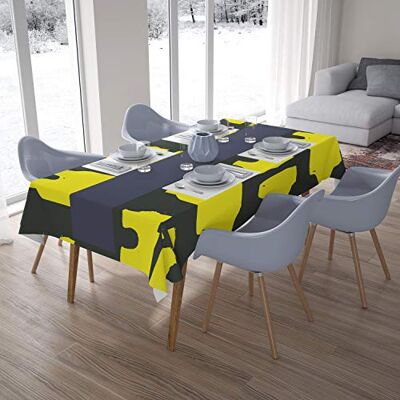 Bonamaison Dekoracja kuchenna, obrus, neonowy żółty, dym, 140 x 200 cm – zaprojektowany i wyprodukowany w Turcji Bonamaison Dekoracja kuchenna, obrus, neonowy żółty, dym, 140 x 200 cm – zaprojektowany i wyprodukowany w Turcji