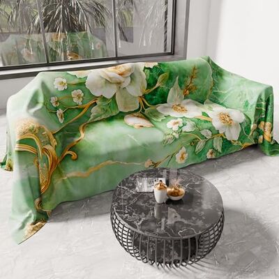 PETTI Artigiani Italiani Pokrowiec na sofę, narzuta na sofę 400 x 270 cm, kwiatowy wzór 06 3, zmywalny ręcznik ochronny, narzuta na łóżko i obrus na sofę PETTI Artigiani Italiani Pokrowiec na sofę, narzuta na sofę 400 x 270 cm, kwiatowy wzór 06 3, zmywalny ręcznik ochronny, narzuta na łóżko i obrus na sofę