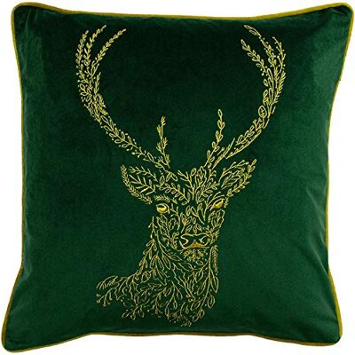 furn. Poszewka na poduszkę jeleń leśna fauna, szmaragd, 50 x 50 cm furn. Poszewka na poduszkę jeleń leśna fauna, szmaragd, 50 x 50 cm