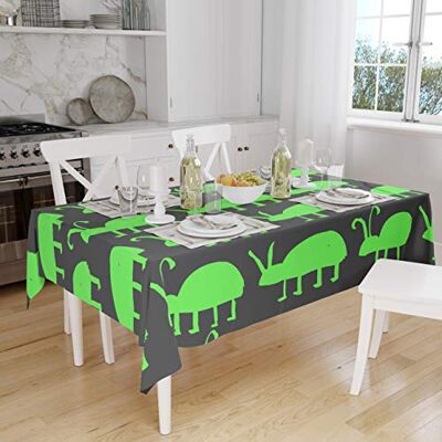 Bonamaison Dekoracja kuchenna, obrus, neonowy zielony dym, 140 x 160 cm – zaprojektowany i wyprodukowany w Turcji Bonamaison Dekoracja kuchenna, obrus, neonowy zielony dym, 140 x 160 cm – zaprojektowany i wyprodukowany w Turcji