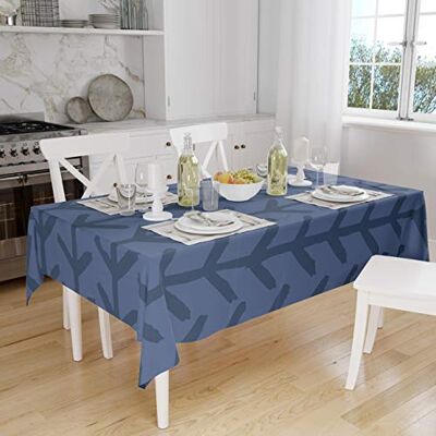 Bonamaison Dekoracja kuchenna, obrus, niebieski, 140 x 160 cm – zaprojektowany i wyprodukowany w Turcji Bonamaison Dekoracja kuchenna, obrus, niebieski, 140 x 160 cm – zaprojektowany i wyprodukowany w Turcji